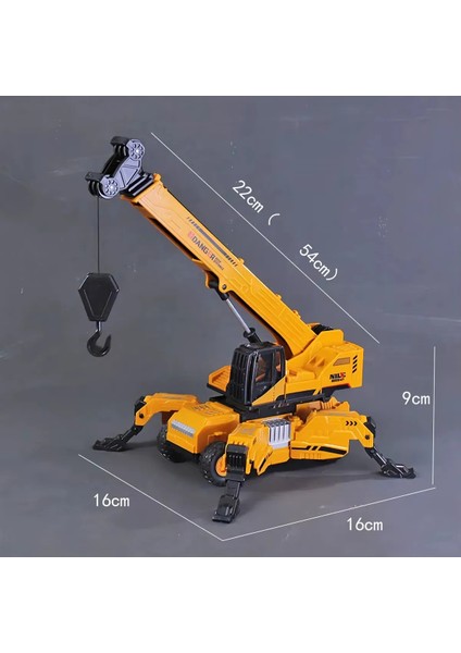 Inşaat Kamyon Oyuncak Vinç Forklift Taşıyıcı Uzun Kollu Vinç Ayakları Açılır Sarılır Makaralı indirimleri