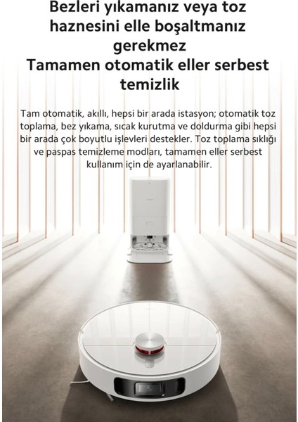 Robot Vacuum X10 Plus - 4000 Pa Güçlü Emiş, Otomatik Çöp Boşaltma ve Su Haznesi ile Derin Temizlik fiyatları