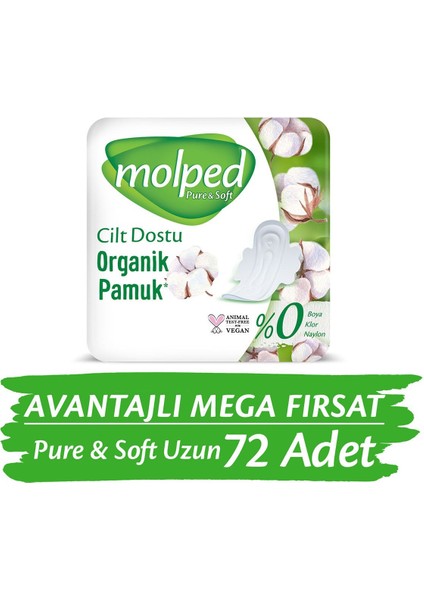 Pure&Soft Uzun Avantajlı Mega Fırsat Paketi 72 Adet