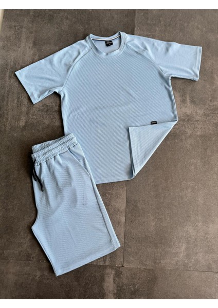 Cep Detaylı Tshirt & Şort Yan Cepli Kordon Ayarlamalı Ter Tutmayan Mevsimlik Takım