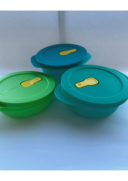 Mikrodalga Isıtma ve Saklama Kapları 3 Lü Set