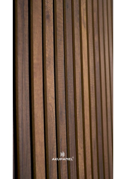 MOD14 60X245 cm Ceviz Rengi Akustik Ahşap Duvar Paneli fiyatları