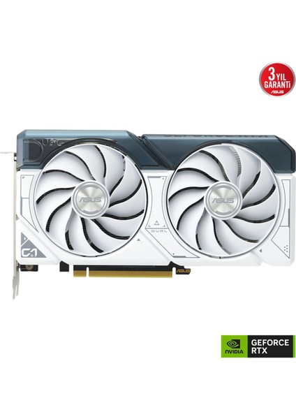 DUAL-RTX4060-O8G-WHITE RTX4060 8gb GDDR6X 128BIT 3xdp/1xhdmı