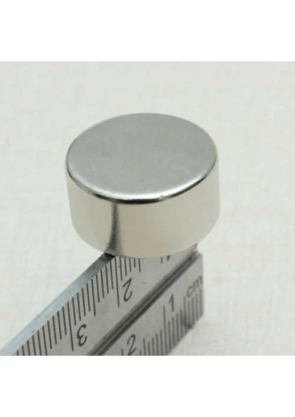 2 Adet 20X10 Yuvarlak Süper Güçlü Neodyum Mıknatıs 20MM x Kalınlık 10MM