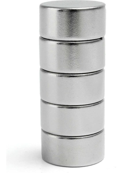 2 Adet 20X10 Yuvarlak Süper Güçlü Neodyum Mıknatıs 20MM x Kalınlık 10MM