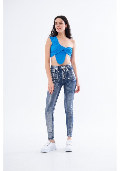 Varaklı Skinny Jean Pantolon fiyatları