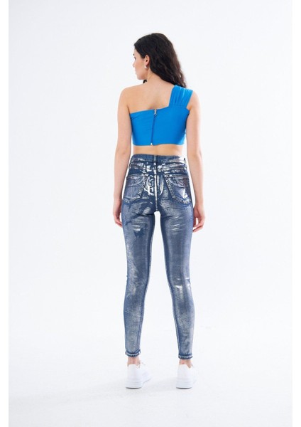 Varaklı Skinny Jean Pantolon fırsatları