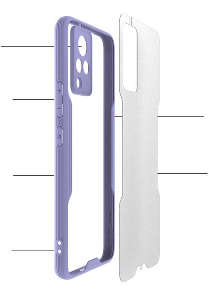 Vivo V21 Kılıf Zore Parfe KAPAK-MOR-8680436019139-OTNV60810