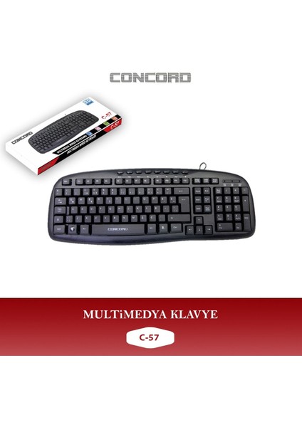 C-57 Kablolu Multimedya Q Klavye