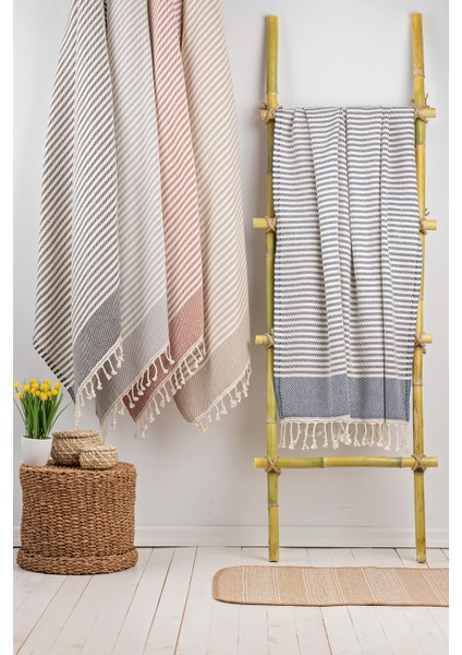 Lotus Peştemal (Siyah) %80 Pamuk %20 Bambu 95 x 180 cm Banyo Havlusu, Plaj Havlusu modelleri