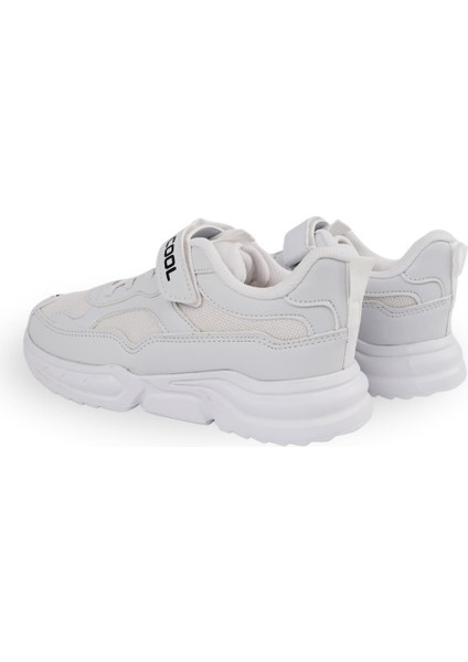 Garantili Ortopedik Sneaker Çocuk Spor Ayakkabı Unisex 31-32-33-34-35-36 Numara Beyaz fırsatları