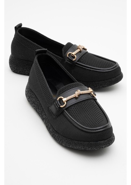 Kadın Tokalı Günlük Ayakkabı Siyah