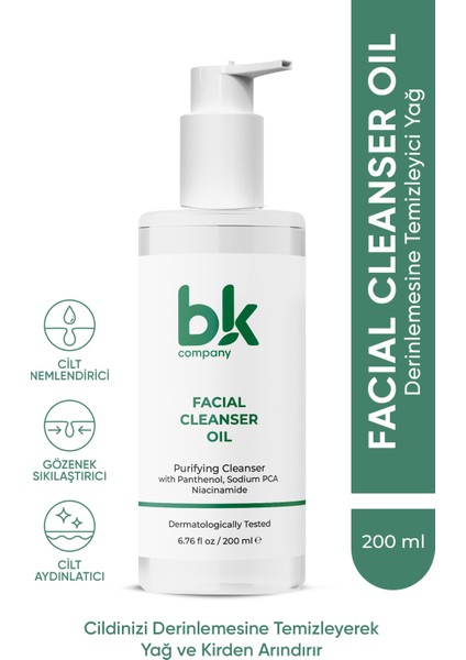Yüz Bakım Seti - Yüz Temizleme Yağı 200 ml - Niaciamade Serum 30 ml – Moisturuzing Cream 50 ml