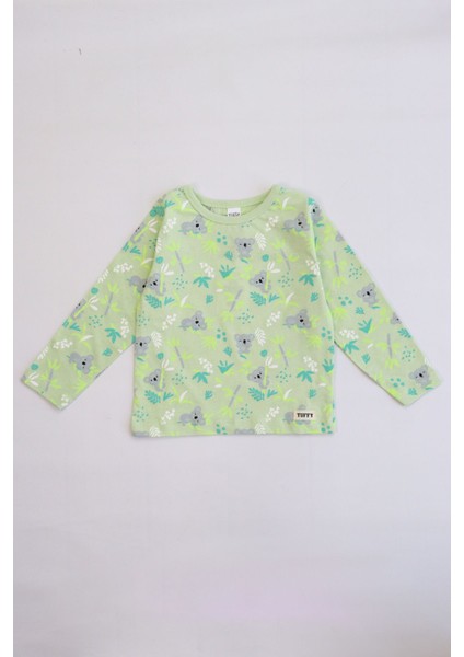 Erkek Çocuk Baskılı Pamuklu Pijama Takımı