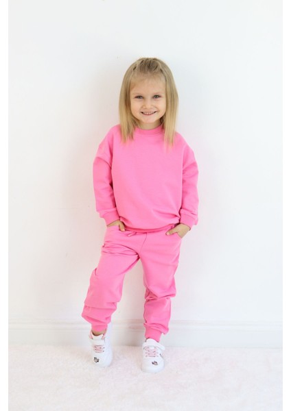 Kız Çocuk Iki Iplik Basic Eşofman Takımı