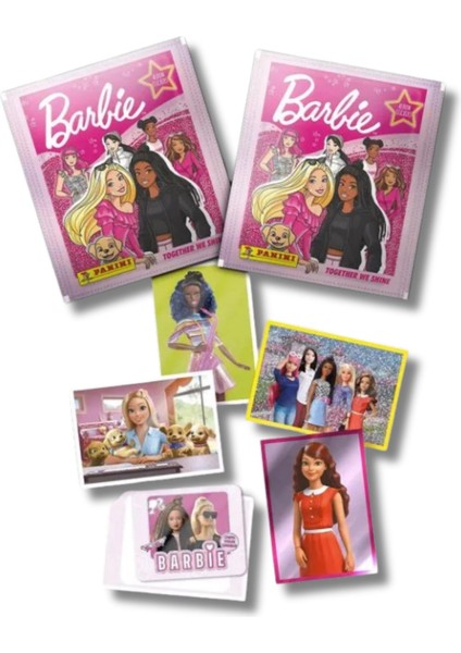 Panini Barbie Mega Başlangıç Paketi Album+10 Paket(50 Stickers) Çıkartma modelleri
