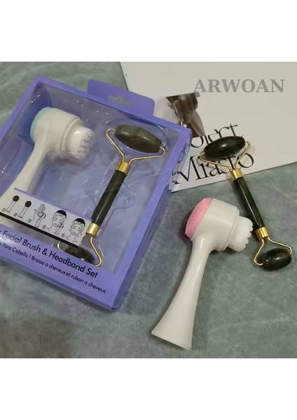 Çift Etkili Yüz Temizleme Fırçası ve Saç Bandı Seti fiyatları