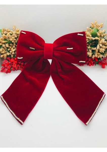 Kadife Fiyonk Toka Abiye - Özel Gün - Davet modelleri