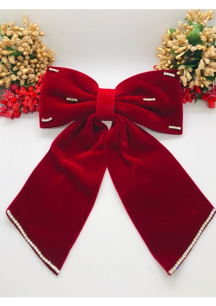 Kadife Fiyonk Toka Abiye - Özel Gün - Davet indirimleri