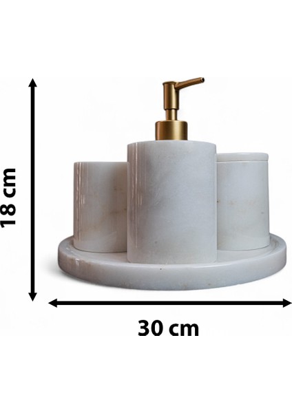Mermer Banyo Seti-Beyaz modelleri