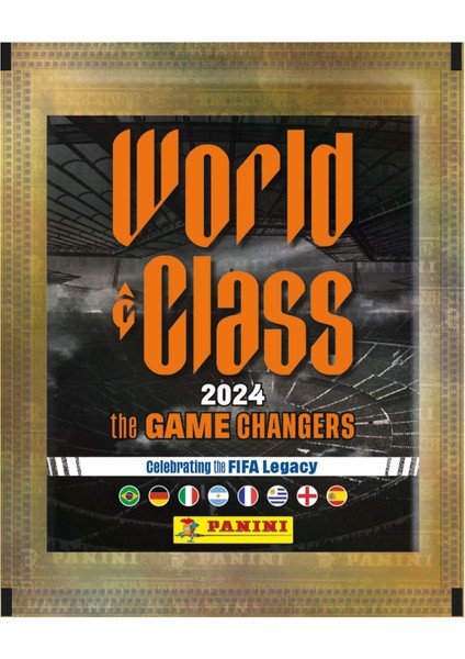 Panini World Class 2024 Koleksiyon 5 Paket (25 Stickers) Çıkartma