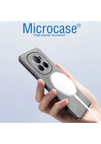 Honor Magic 6 Pro Magsafe Uyumlu Deri Kaplama Standlı Kılıf AL4969 modelleri