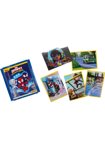 Panini Spidey Koleksiyon 15 Paket (75 Stickers) Çıkartma
