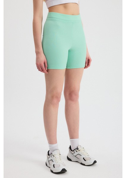 2190 Fitilli Kısa Tayt Su Yeşili modelleri