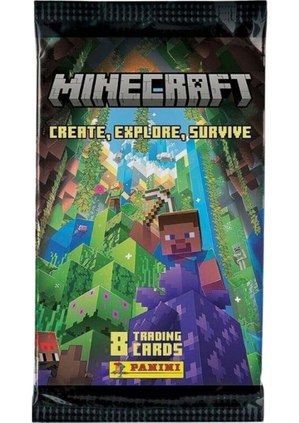 Panini Minecraft Koleksiyon Trading Cards 8li x 25 Paket