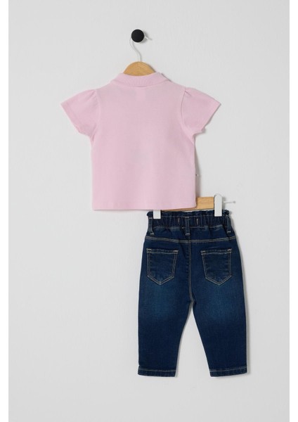 U.s.polo Kız Bebek 2li Tshırt Takım Toz Pembe modelleri