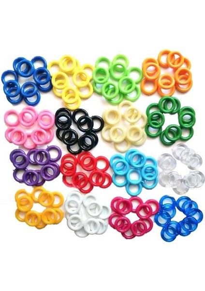 7 Renk Kristal Boncuk Güvercin Boncuğu Halkası 100 Adet