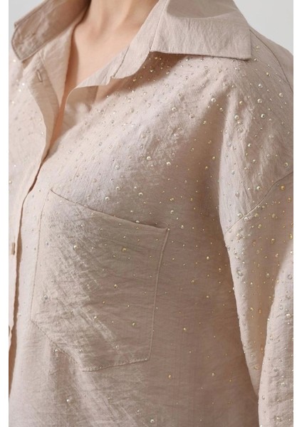 Taş Detaylı Gömlek - Taş fırsatları