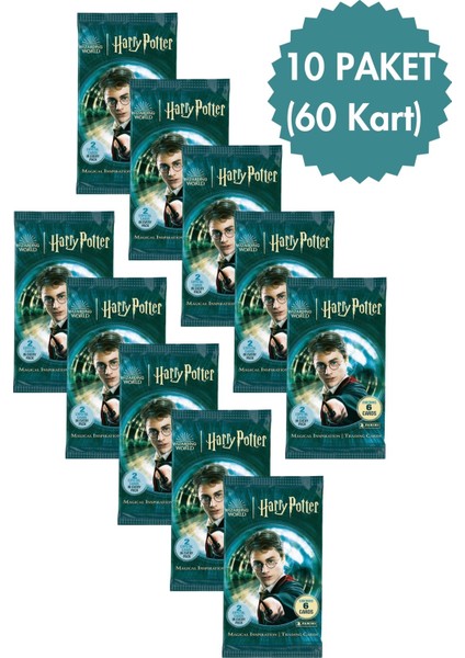 Panini Harry Potter Magical Inspiration Trading Cards 6lı x 10 Paket