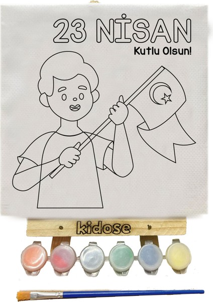 23 Nisan Tablo Boyama Etkinliği - 23 Nisan Sınıf Etkinliği - 23 Nisan Çocuk Bayramı Toplu Etkinlik