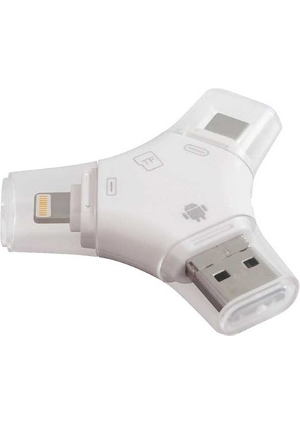 Android ve iPhone Için Hafıza Kartı Okuyucu Usb-C'den Micro Sd Kart Adaptörüne Çok Fonksiyonlu