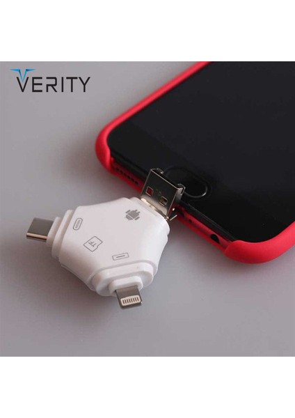 Android ve iPhone Için Hafıza Kartı Okuyucu Usb-C'den Micro Sd Kart Adaptörüne Çok Fonksiyonlu fırsatları