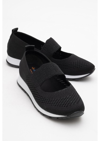 Kadın Triko Günlük Ayakkabı Siyah