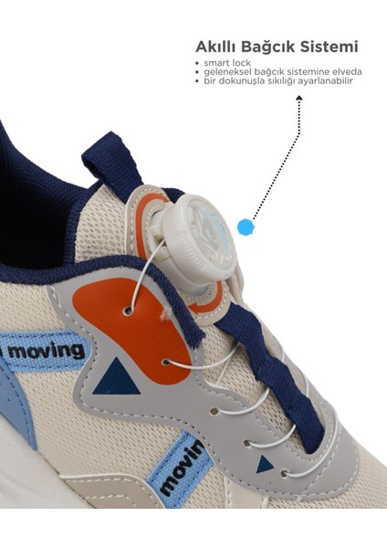 Garantili Ortopedik Sneaker Mekanizmalı Çocuk Spor Ayakkabı 31-32-33-34-35-36 Numara Beyaz indirimleri