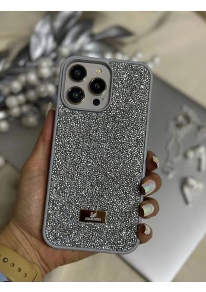 Iphone 15 Pro Max Uyumlu Lux Premium Taşlı Kılıf