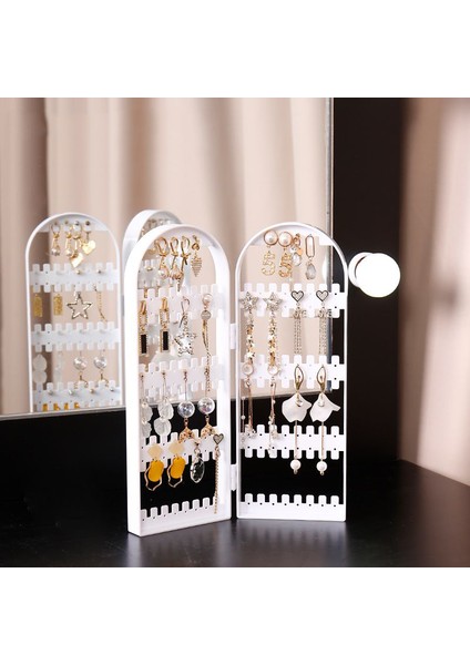Şık Beyaz Takı Düzenleyici Küpe Sergileme Rafı Kolye Saklama Kutusu (Yurt Dışından)