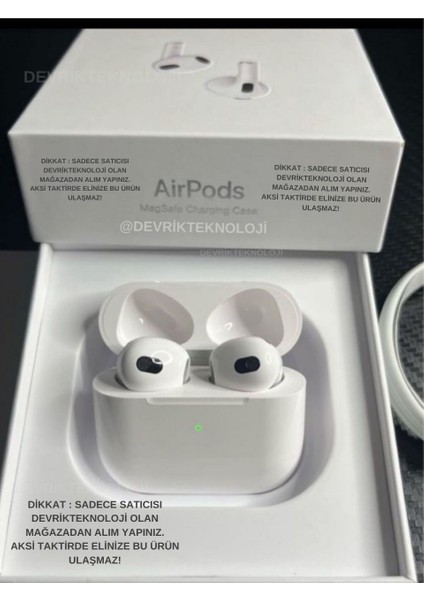 Airpods Pro 3 3. Nesil Anc Bluetooth Kablosuz Kulaklık Anc Modlu Tüm Özellikleri Aktif Ios/android