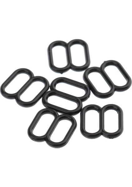 2X100 Adet Plastik Sütyen Iç Çamaşırı Kayış Klipsleri Kanca Kaydırıcı Tokası 8mm Siyah 2 Adet (Yurt Dışından) fiyatları
