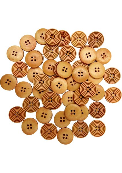 100 Adet Doğal Ahşap Düğmeleri 20MM Dikiş, Süslemeler ve Diğer El Sanatları (Yurt Dışından) fiyatları