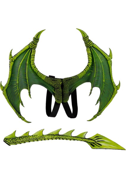 Çocuklar Kostüm Cadılar I Giydirme Doğum Günü Hediyesi Icı Cosplay Aksesuarları Masquerade Kulübü Için Dinozor Kuyruğu, Yeşil (Yurt Dışından) fiyatları