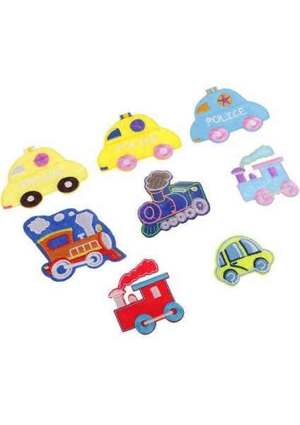 4 Adet Yama Üzerinde Işlemeli Demir (Yurt Dışından)