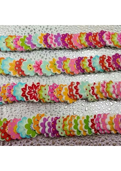 100X Çiçek Şekli 2 Delikli Ahşap Düğmeler Scrapbooking Dikiş El Sanatları 20MM (Yurt Dışından) fırsatları