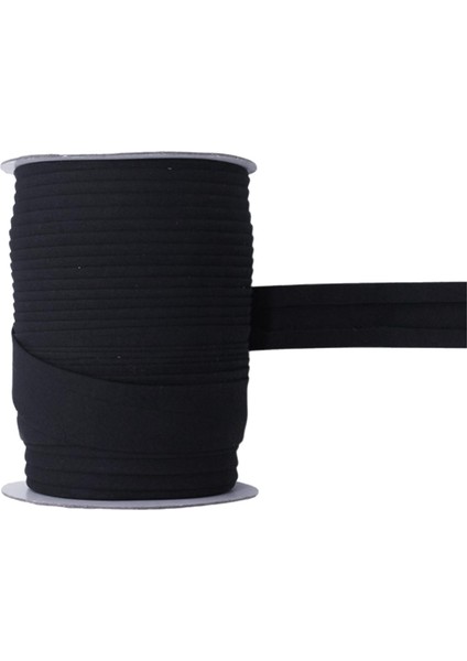 Elastik Bant 1 Rulo 10 Yarda Polyester Ipi Sıralı Sanat El Sanatları Siyah 1.5 cm (Yurt Dışından)