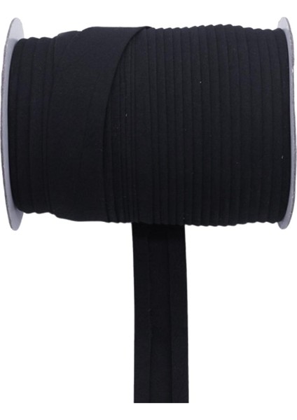 Elastik Bant 1 Rulo 10 Yarda Polyester Ipi Sıralı Sanat El Sanatları Siyah 1.5 cm (Yurt Dışından) fiyatları
