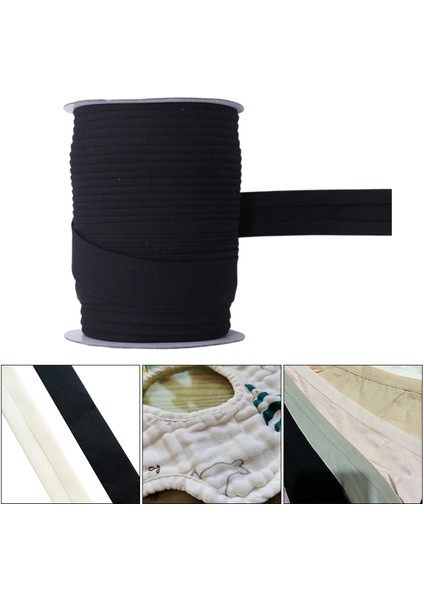 Elastik Bant 1 Rulo 10 Yarda Polyester Ipi Sıralı Sanat El Sanatları Siyah 1.5 cm (Yurt Dışından) fırsatları