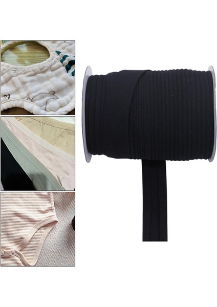 Elastik Bant 1 Rulo 10 Yarda Polyester Ipi Sıralı Sanat El Sanatları Siyah 1.5 cm (Yurt Dışından) indirimleri